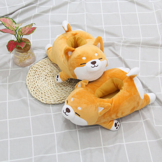 CozyStep™ Shiba Plush Slippers