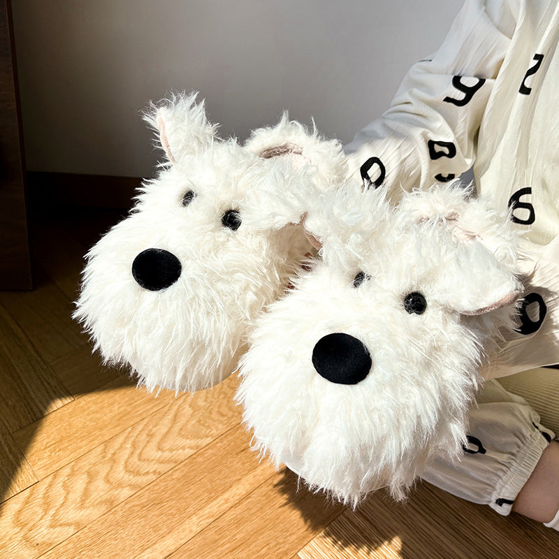 Fluffy Puppy Slippers