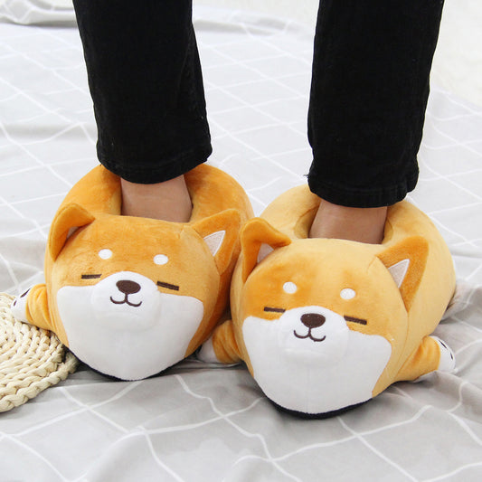 CozyStep™ Shiba Plush Slippers